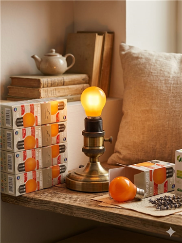 1W LED AMPUL TURUNCU  PK:10  KL:100